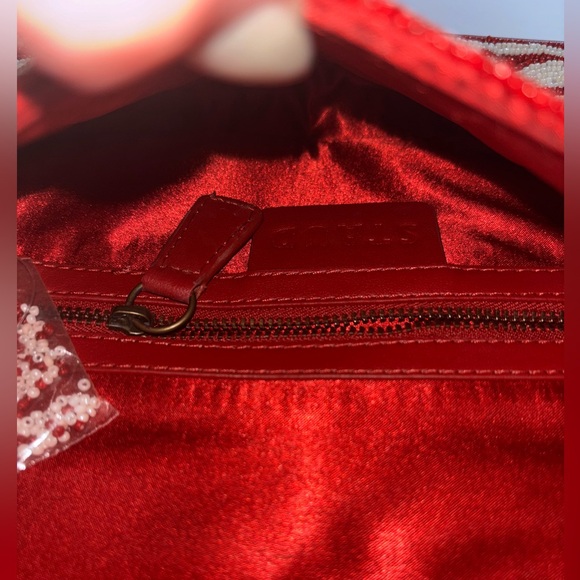 STAUD Tommy Beaded Bag Scarlet White - Picture 6 of 6